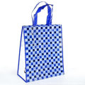 Custom Printed Logo Gift Woven Bag Shopping Handle Rafia Woven Cloth Bag for Garment